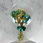 60th Birthday Personalised Multi Fill Bubble Balloon