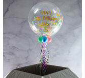 Personalised Pastel Confetti Bubble Balloon