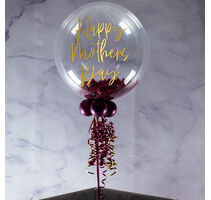 Personalised Berry Feathers Mother's Day Bubble Balloon