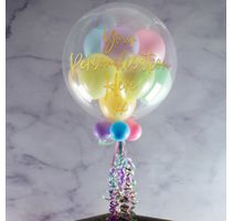 Personalised 1st Birthday Balloon-Filled Bubble Balloon