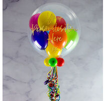 40th Birthday Personalised Multi Fill Bubble Balloon