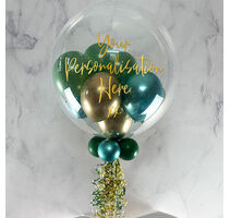 80th Birthday Personalised Multi Fill Bubble Balloon