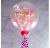 'Happy 1st Mother's Day' Personalised Multi Fill Bubble Balloon