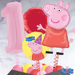 Peppa Pig Inflated Birthday Balloon Package