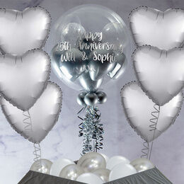 Silver Sparkle Balloon Package