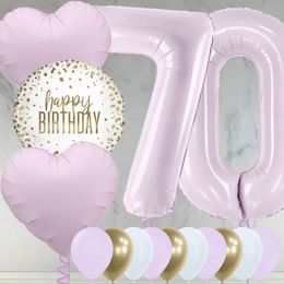 Lilac Foil Number Balloon Package