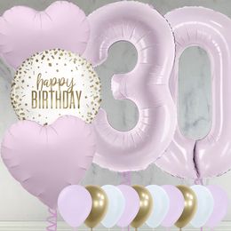 30th Birthday Lilac Foil Balloon Package