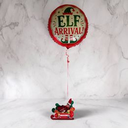 Elf Arrival Balloon with Sleigh