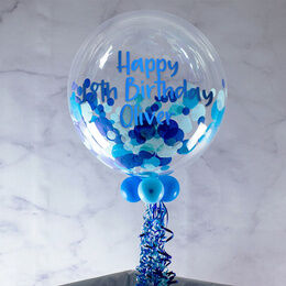 30th Birthday Personalised Confetti Bubble Balloon