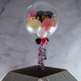 Personalised Minnie Mouse Balloon-Filled Bubble Balloon