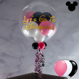 Personalised Minnie Mouse Balloon-Filled Bubble Balloon