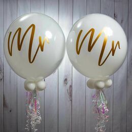 Mr & Mr Wedding Day Bubble Balloon Package