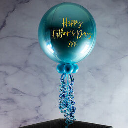 Personalised Pastel Blue Orb Balloon