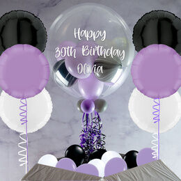 Lilac Swirl Balloon Package