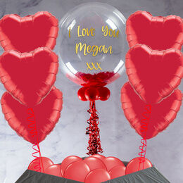 Red Feathers Balloon Package