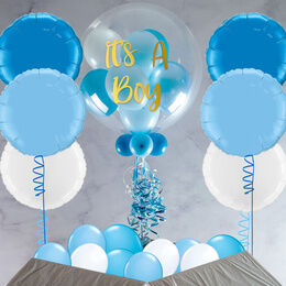 Shades Of Light Blue Balloon Package