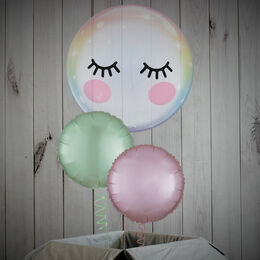 Cute Eyelashes Printed Bubble Balloon Package