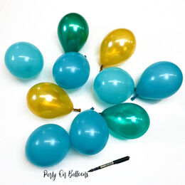 5" Tropical Teal Scatter Balloons (Pack of 10)