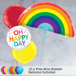 Rainbow 'Happy Day' Balloon Package