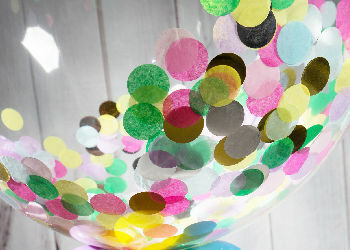 Confetti Filled Bubble Balloons
