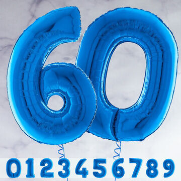 26" Royal Blue Number Foil Balloons (0 - 9)