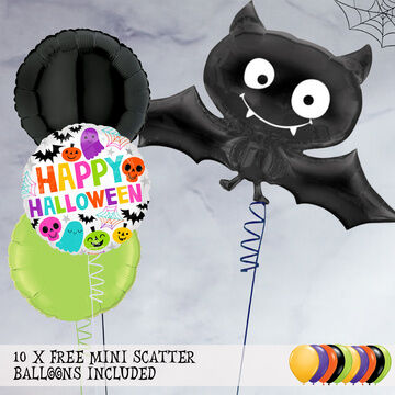 Jumbo Bat Halloween Foil Balloon Package For Boys