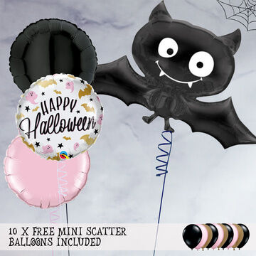 Jumbo Bat Halloween Foil Balloon Package For Girls