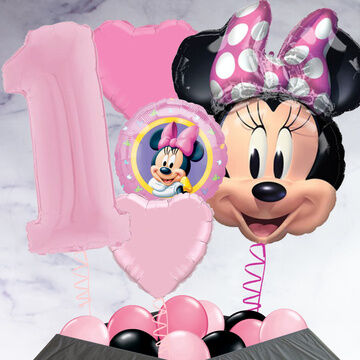 Minnie Mouse Inflated Birthday Balloon Package
