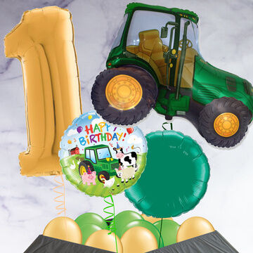 Down On The Farm Inflated Birthday Balloon Package