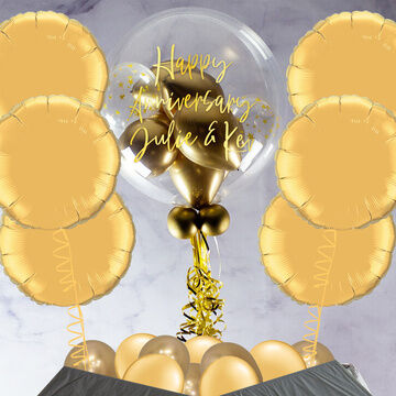 Golden Sparkle Balloon Package