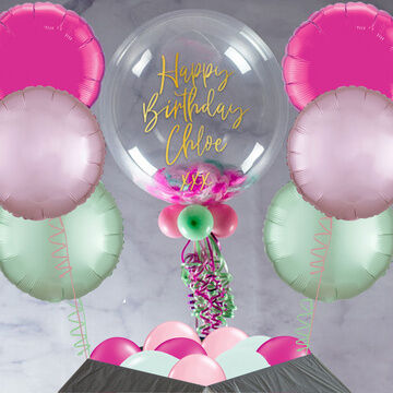 Candyfloss Feathers Balloon Package