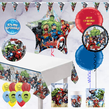 Marvel Avengers 'Party In A Box' with Inflated Balloons