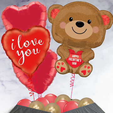 Bear Hugs Valentine's Day Balloon Package