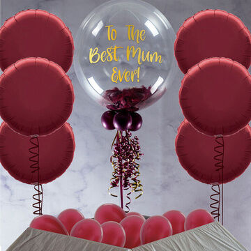 Berry Feathers Mother's Day Balloon Package