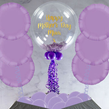 Lilac Feathers Mother's Day Balloon Package