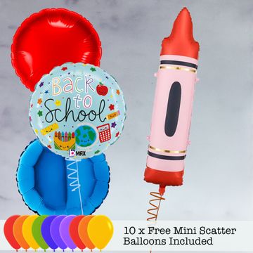 Back To School Foil Balloon Package