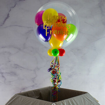 Personalised 1st Birthday Balloon-Filled Bubble Balloon