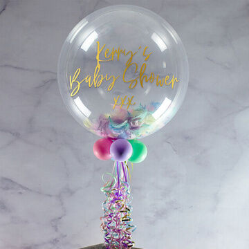 13th Birthday Personalised Feather Bubble Balloon