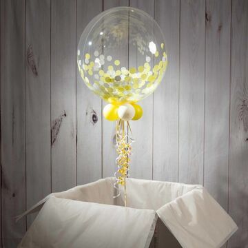 50th Birthday Personalised Confetti Bubble Balloon
