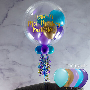 Thank You Personalised Multi Fill Bubble Balloon