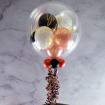 Thank You Personalised Multi Fill Bubble Balloon