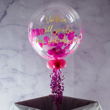 Personalised 'I Love You' Confetti Bubble Balloon