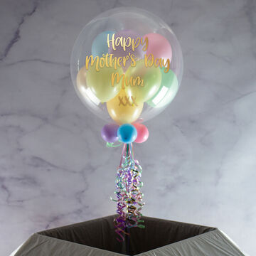 Personalised Balloon-Filled Mother's Day Bubble Balloon