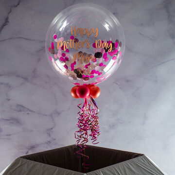 Personalised Confetti-Filled Mother's Day Bubble Balloon