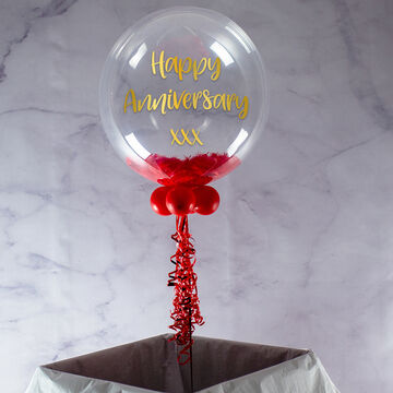 Personalised 40th / Ruby Wedding Anniversary Bubble Balloon