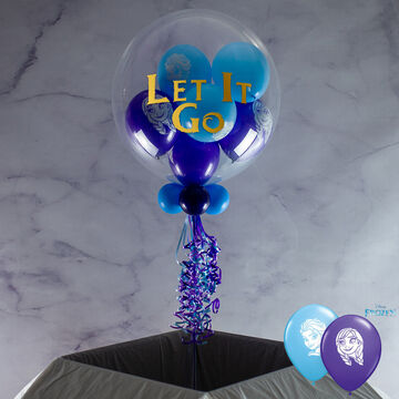Personalised Anna & Elsa 'Frozen' Balloon Filled Bubble Balloon