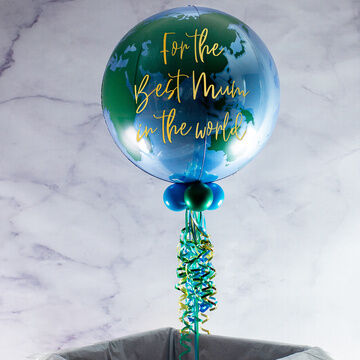 'Best Mum In The World' Mother's Day Personalised Bubble Balloon