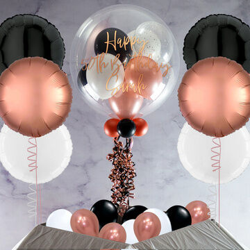 Rose Gold Glamour Balloon Package