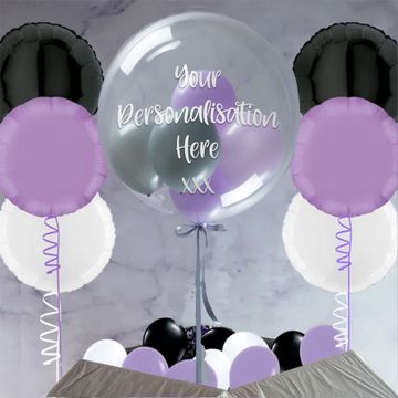 Lilac Swirl Balloon Package