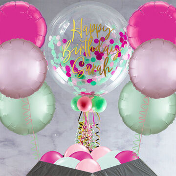 Candyfloss Confetti Balloon Package